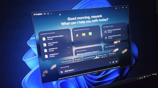Windows 11 Copilot App with redesigned home page