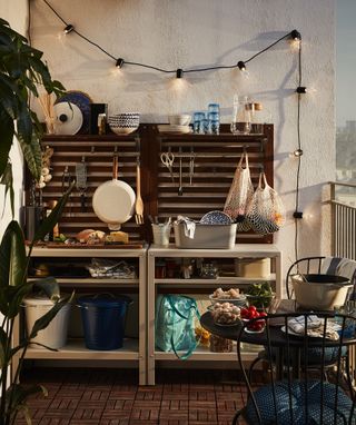 balcony ideas: Ikea outdoor kitchen