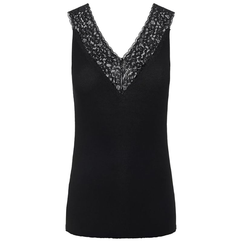 PIECES Women's Pcsiri Sl Top Noos Cami Shirt