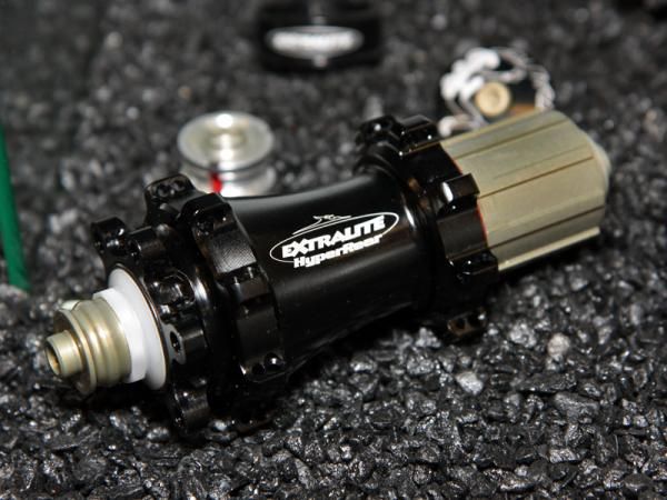 Extralite's HyperRear disc hub is said to weigh just 168g.