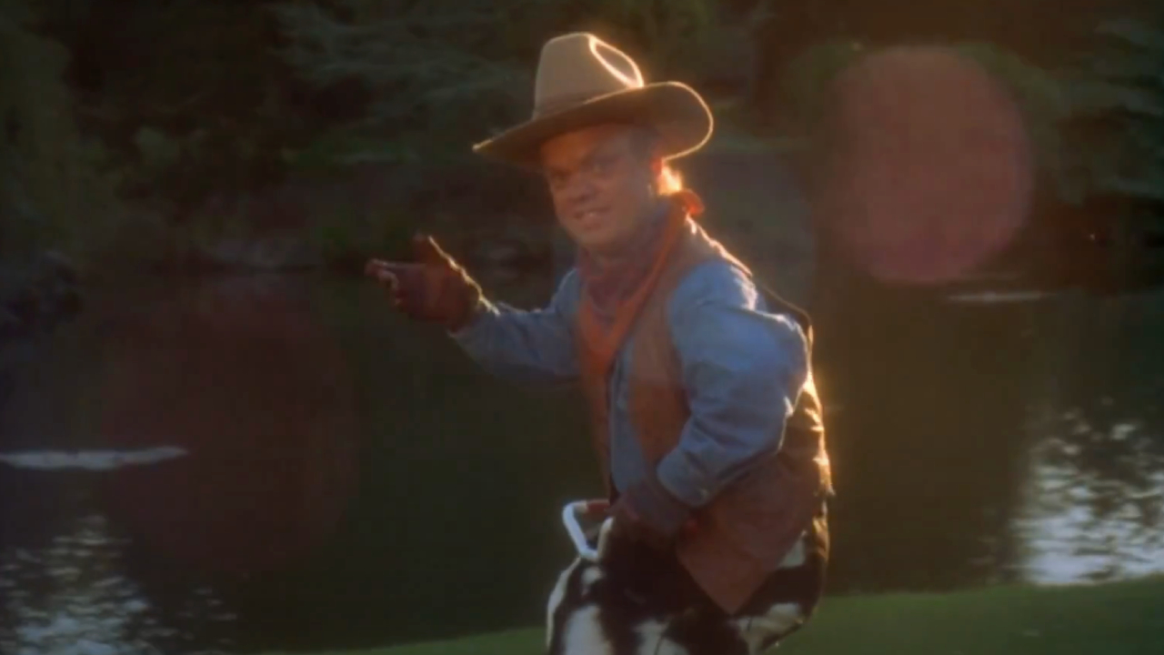 Scene from a crazy dream sequence in Happy Gilmore