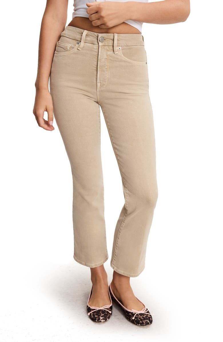 Good Legs Crop Mini Bootcut Jeans
