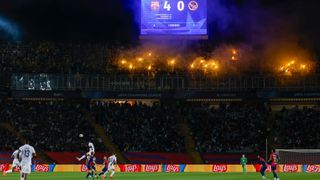 A soccer game