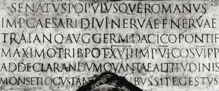 Serif fonts have their roots in Roman inscriptions