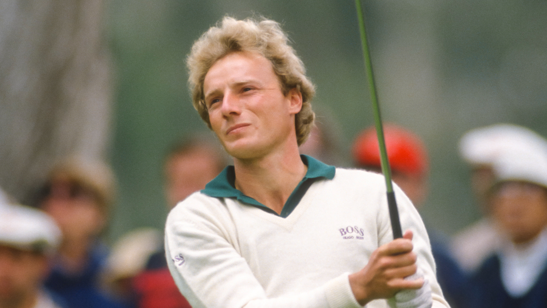 Bernhard Langer taking a shot