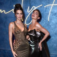 Kendall and Kylie Jenner at the 2023 Vanity Fair Oscars afterparty.