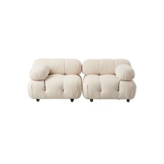 Jennifer Taylor Home Marcel Loveseat in white