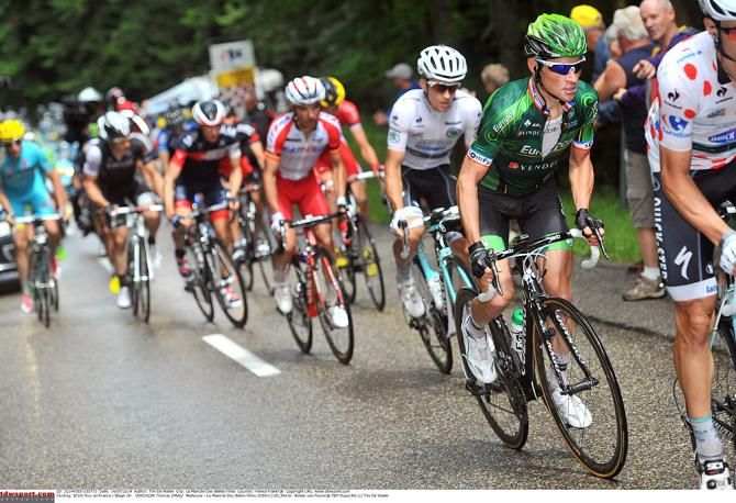 Thomas Voeckler (Europcar) is also in the day's breakaway
