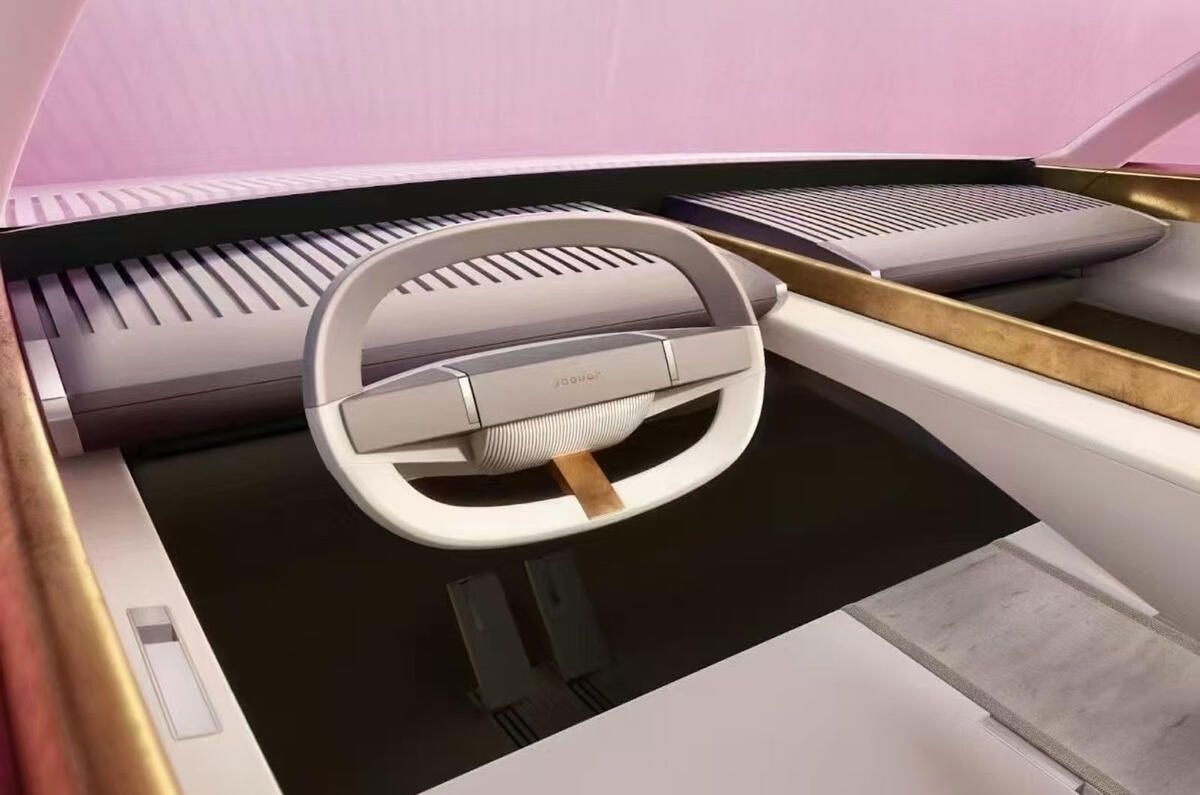 Jaguar concept car in pink