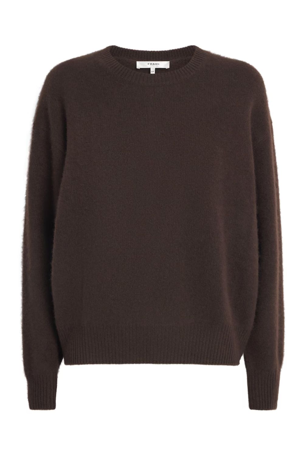 FRAME Brown The Cashmere Brushed Sweater