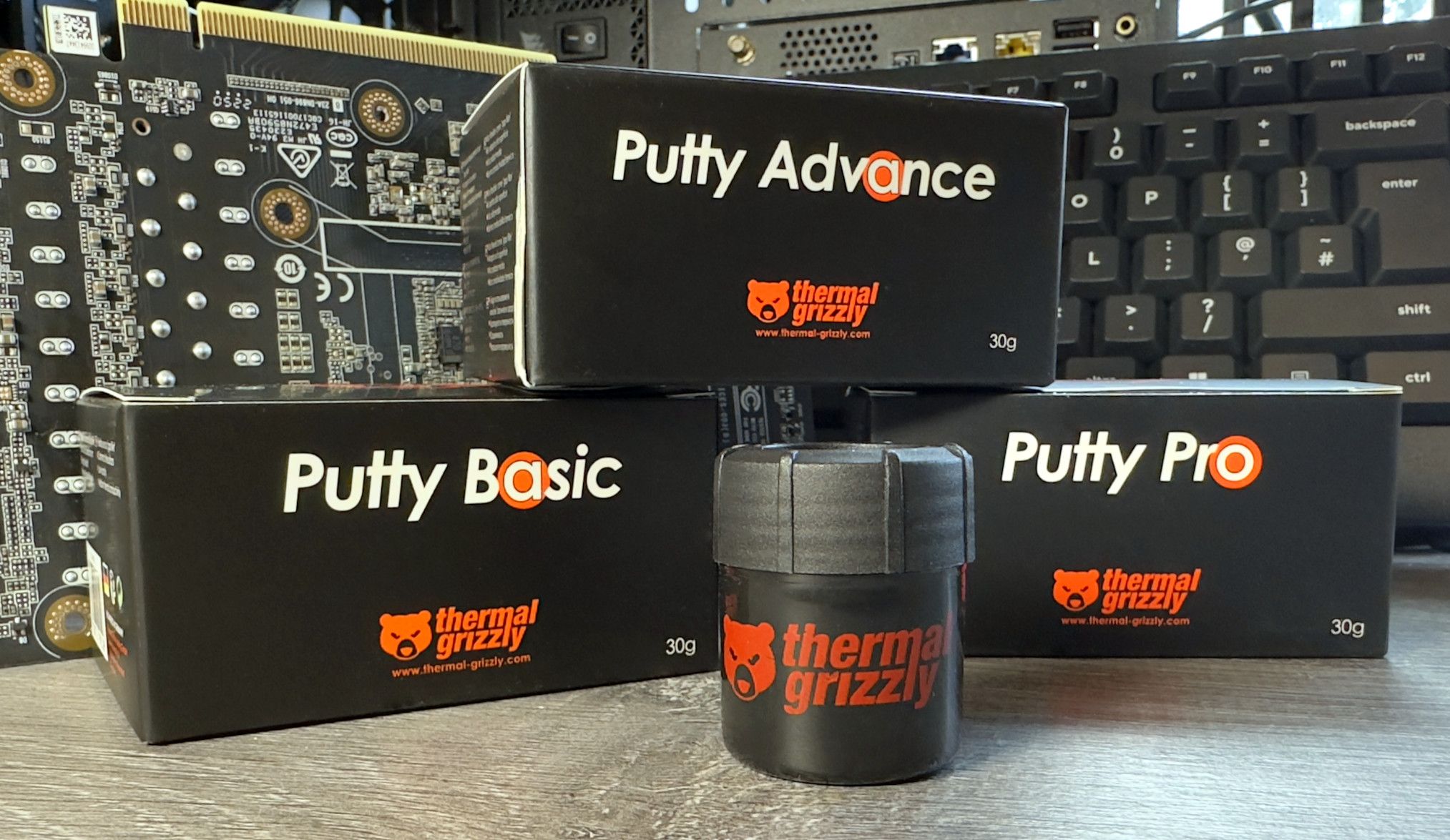 Thermal Grizzly TG Putty Pro - Mastic Thermique Haute Performance 100g - Pour GPU, PCB - Remplace Pads Thermiques