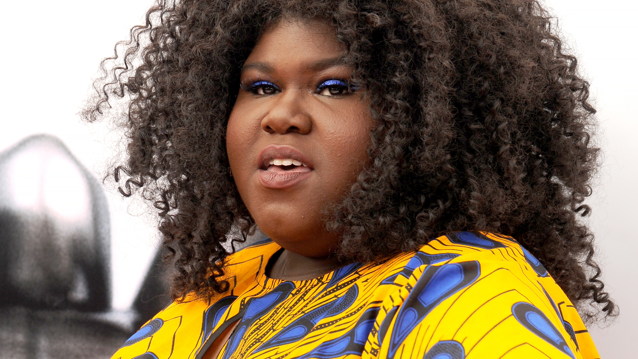 Actress Gabby Sidibe arrives at the 48th NAACP Image Awards at Pasadena Civic Auditorium on February 11, 2017 in Pasadena, California.