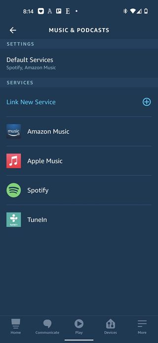 Sonos Alexa Setup Screen