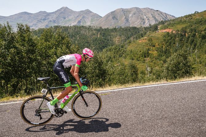 Joe Dombrowski (EF Education First - Drapac) continues his chase on August 8, 2018 in Cedar City, Utah.