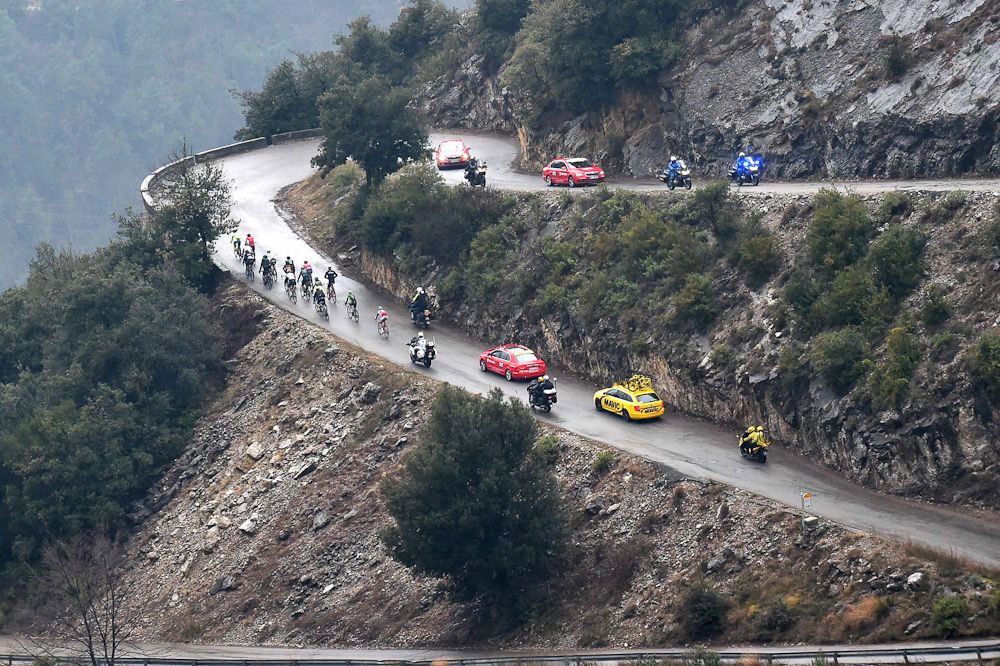 Switchbacks were a big feature of the day.