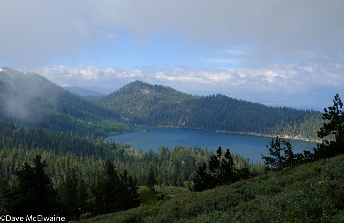 Riders passed by Marlette Lake at about 8,000 ft. elevation.