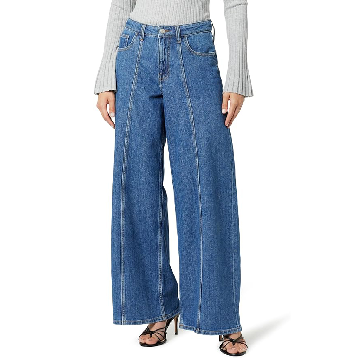 The Drop, The Drop Women&#039;s Frida Relaxed Fit Jeans, Medium Indigo, 27