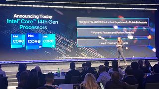 Intel Core 14th-gen announcement at CES 2024