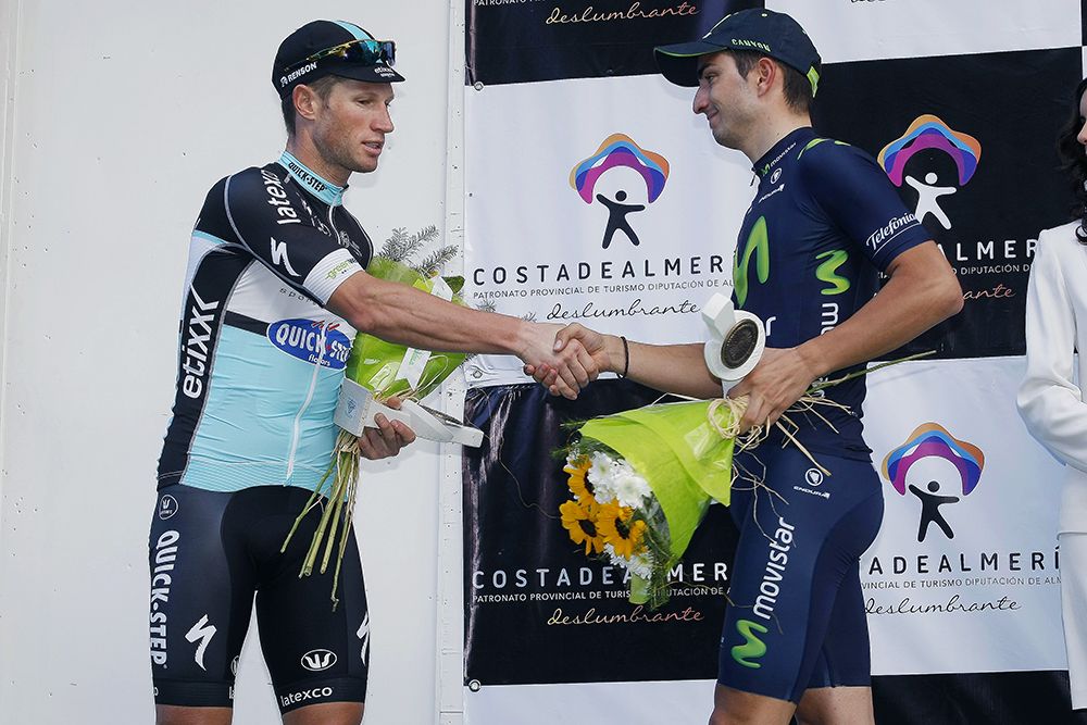 Renshaw and Lobato on the podium