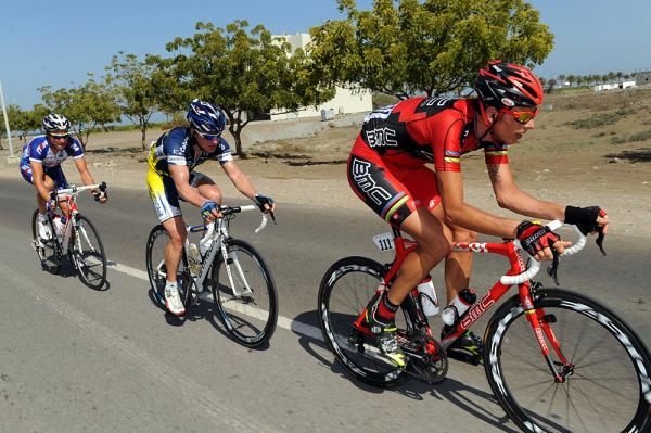 Alessandro Ballan (BMC) leads the breakaway