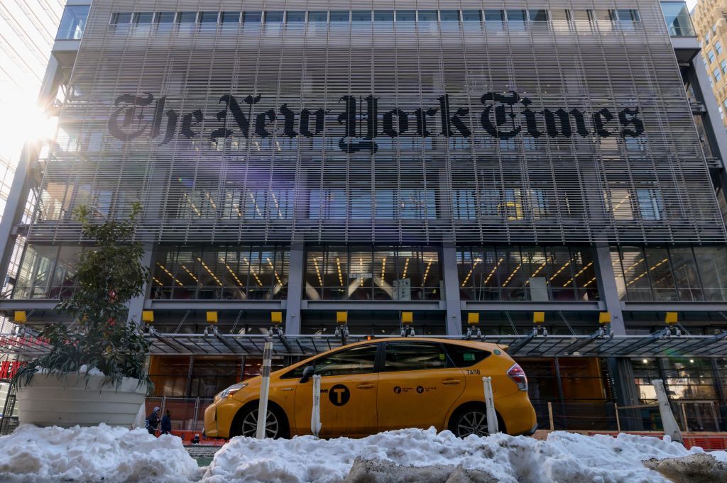 The New York Times building.