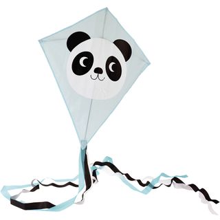 white kite with panda face
