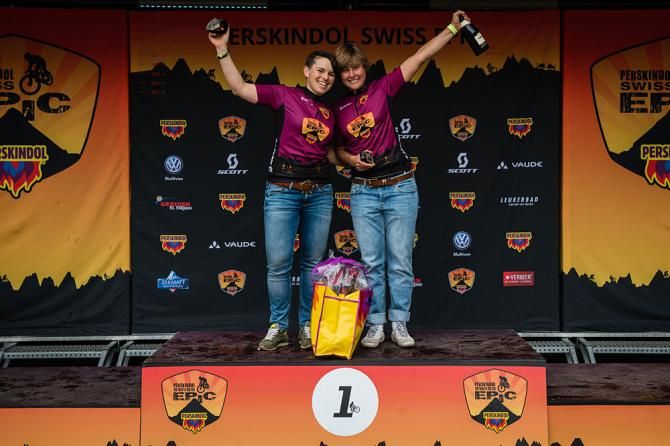 Swiss Epic women's flow podium