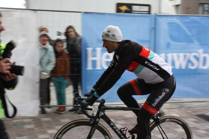 Fabian Cancellara heads to the start of Gent-Wevelgem