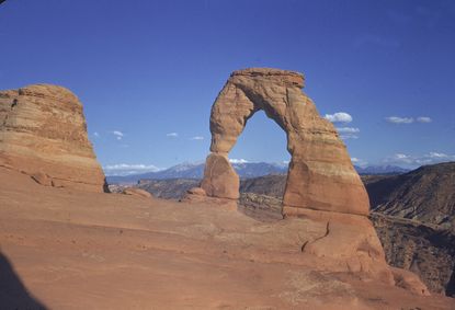 A sandstone rock formation in Utah