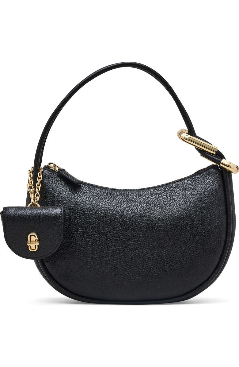 The Dual Mini Crescent Leather Shoulder Bag