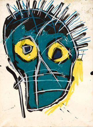 Untitled, 1982, by Jean-Michel Basquiat, acrylic and oilstick on paper