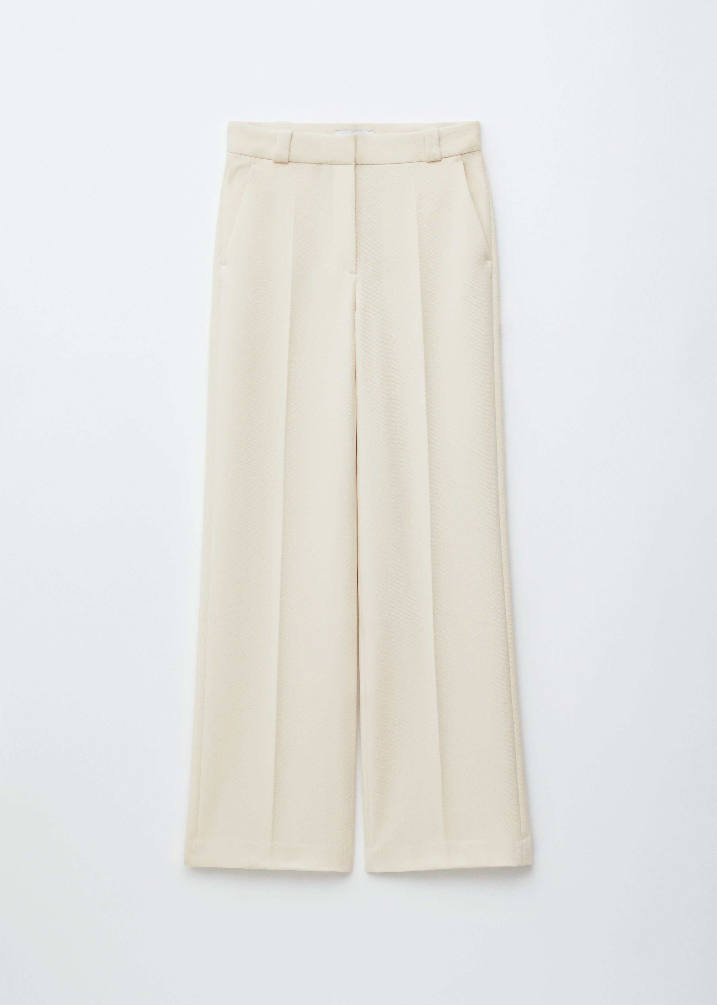 Wide Press-Crease Trousers