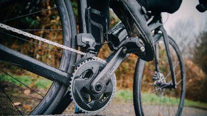 Image shows a rider using some of the best clipless pedals