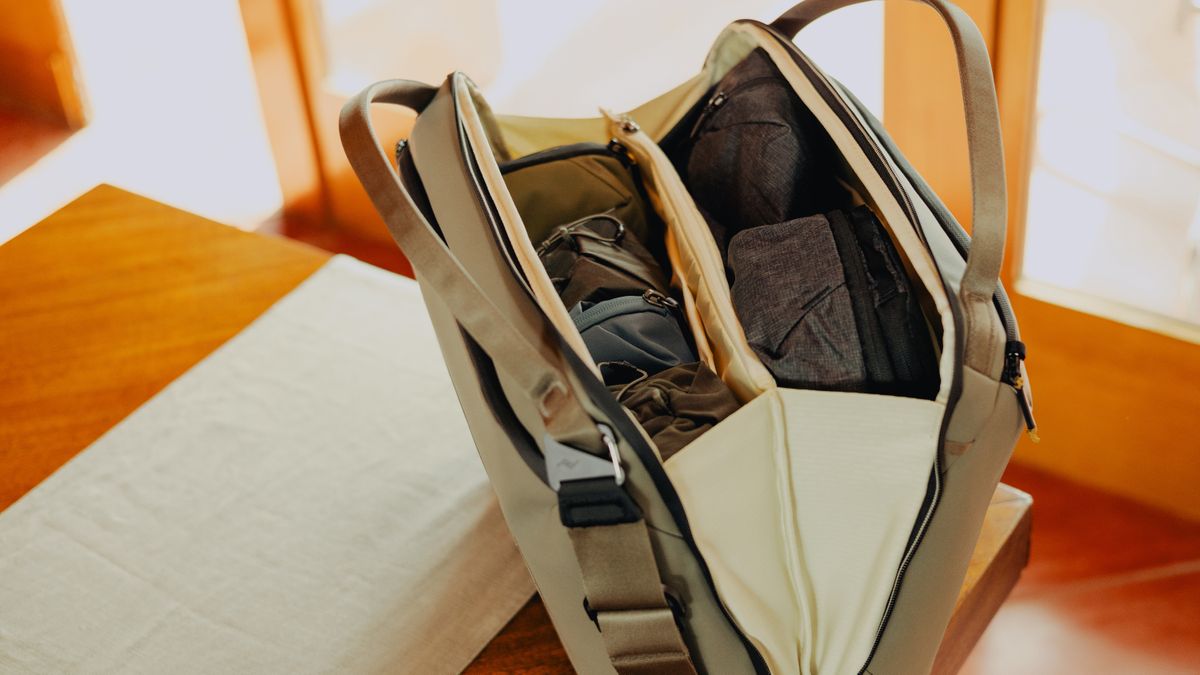 The Peak Design Travel Weekender duffle bag
