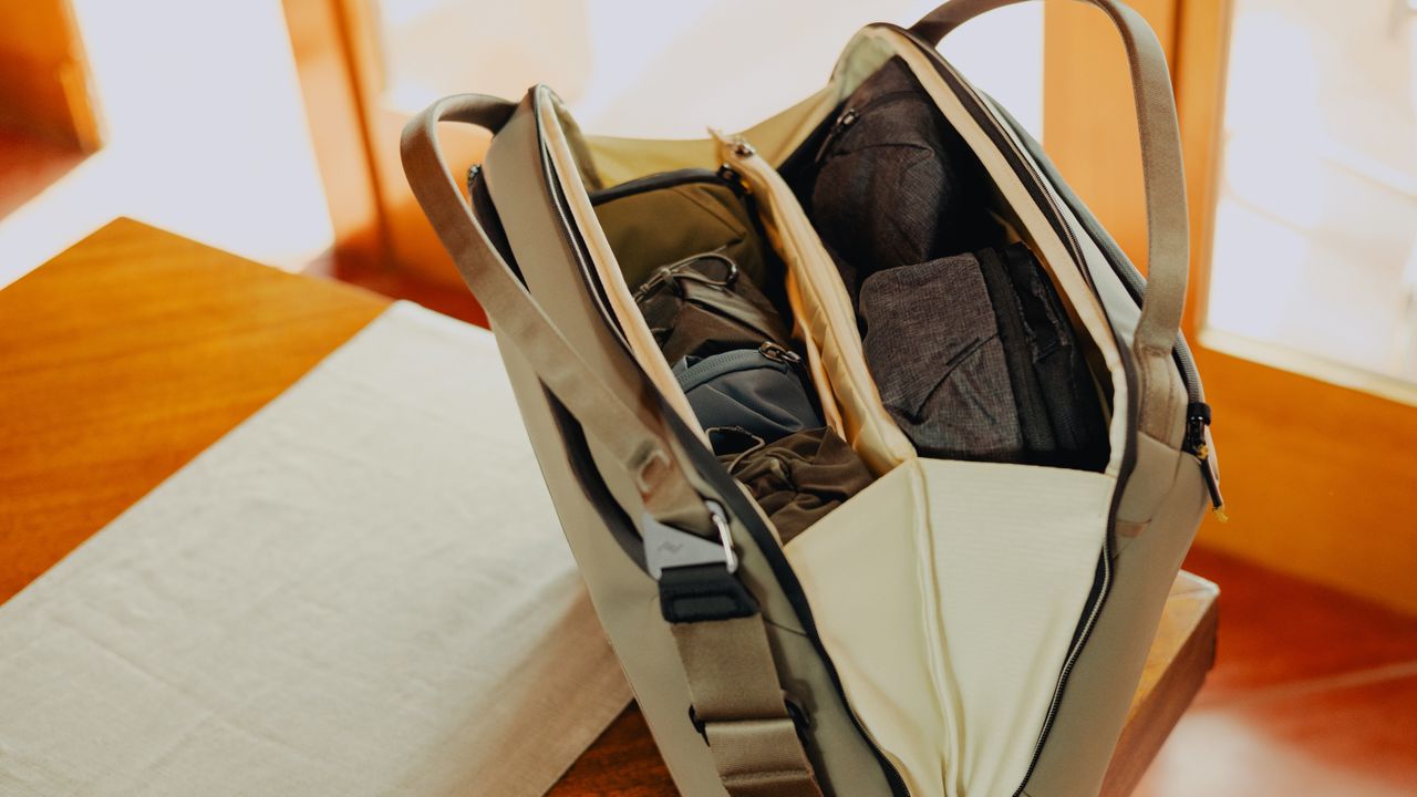 The Peak Design Travel Weekender duffle bag