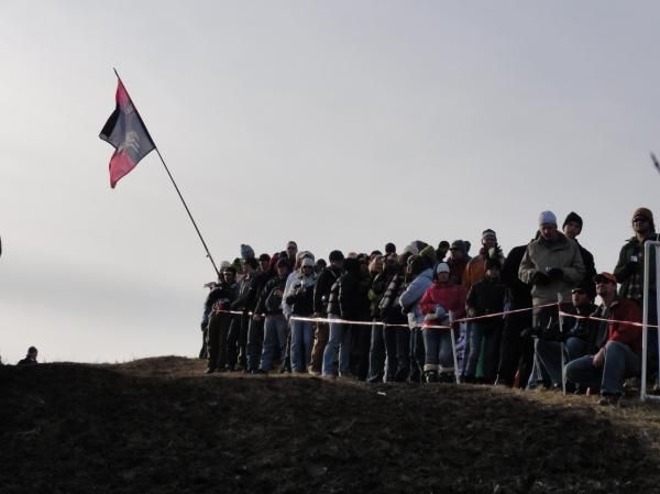 Crowds lined the course in Iowa