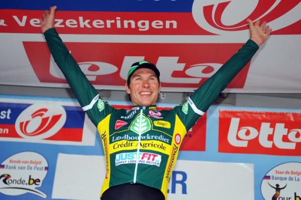 Aidis Kruopis (Landbouwkrediet), winner of stage 2 of the Tour of Belgium
