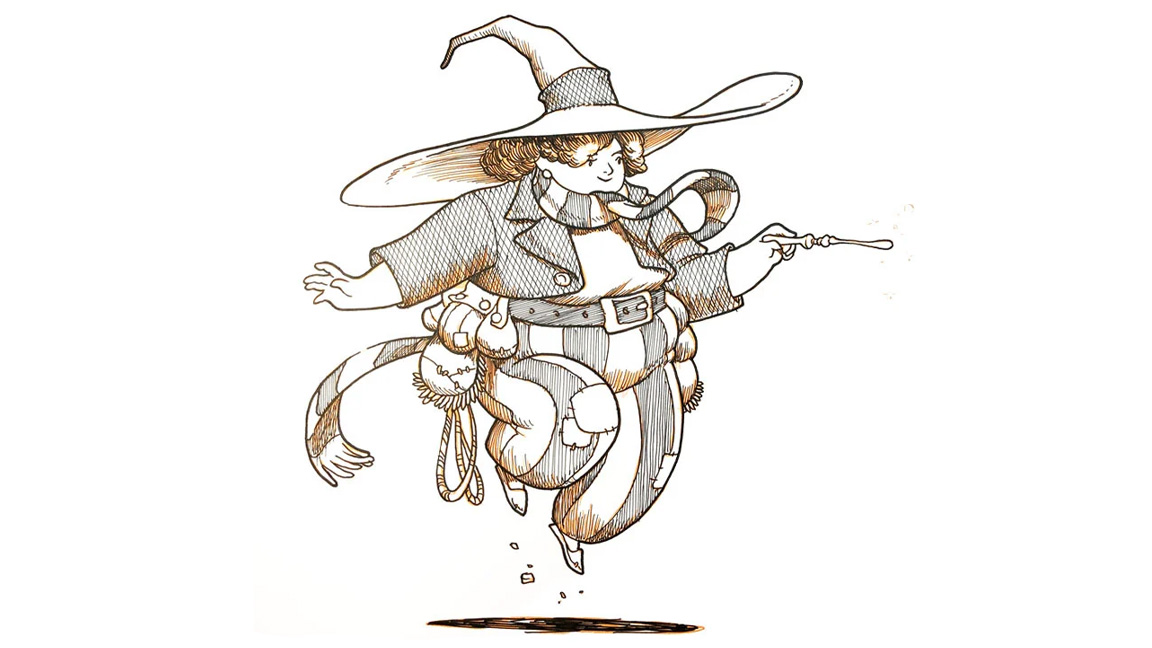 Inktober 2025; a dancing witch