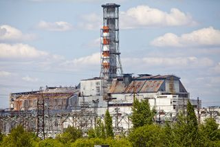 The Chernobyl nuclear power plant.