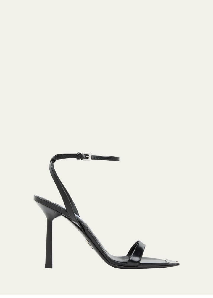 Leather Ankle-Strap Sandals