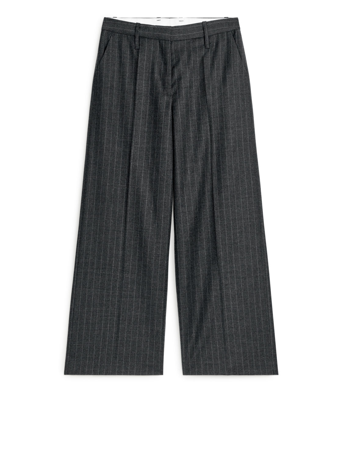 Low-Waist Flannel Trousers