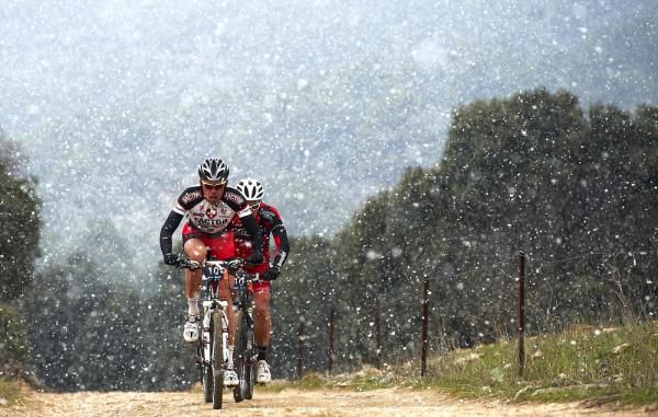 Martin Hor&aacute;k and Tom&aacute;s Vokrouhl&iacute;k (BMC - Factor) on their way to third in the general classification