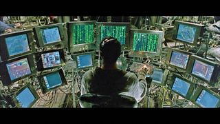 Matrix hacker room. 