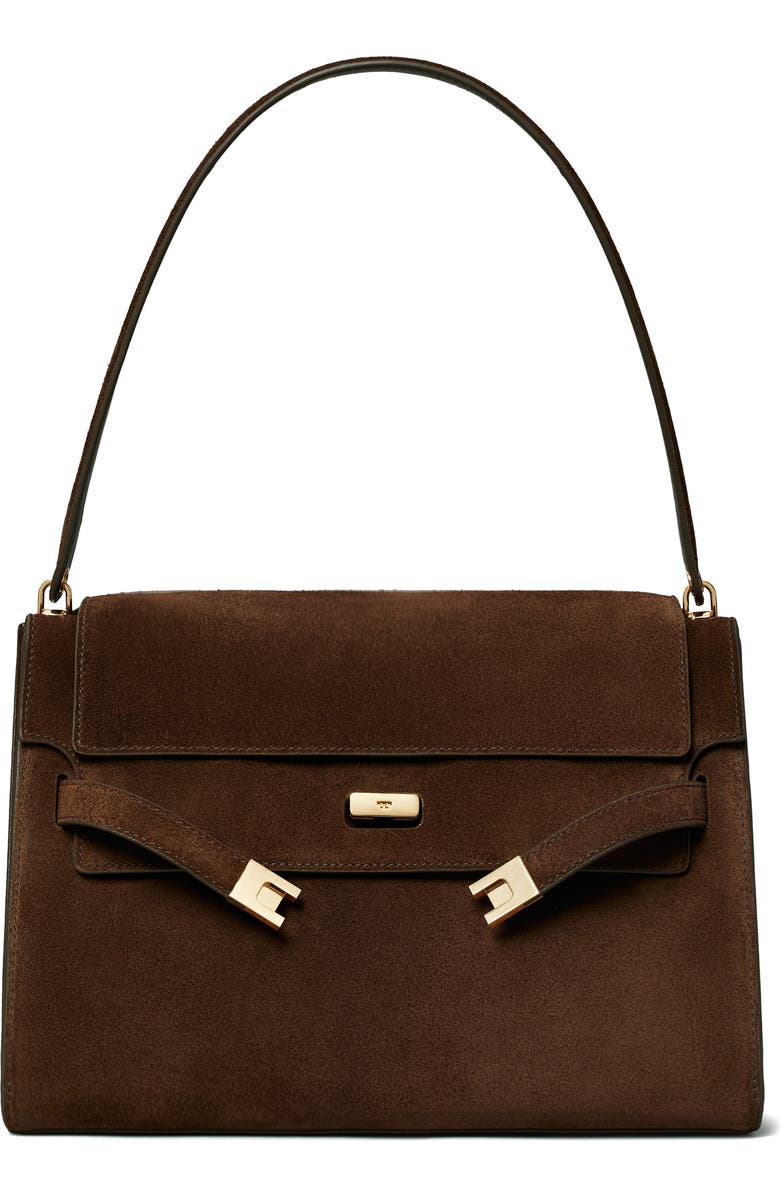Large Lee Radziwill Suede Shoulder Bag
