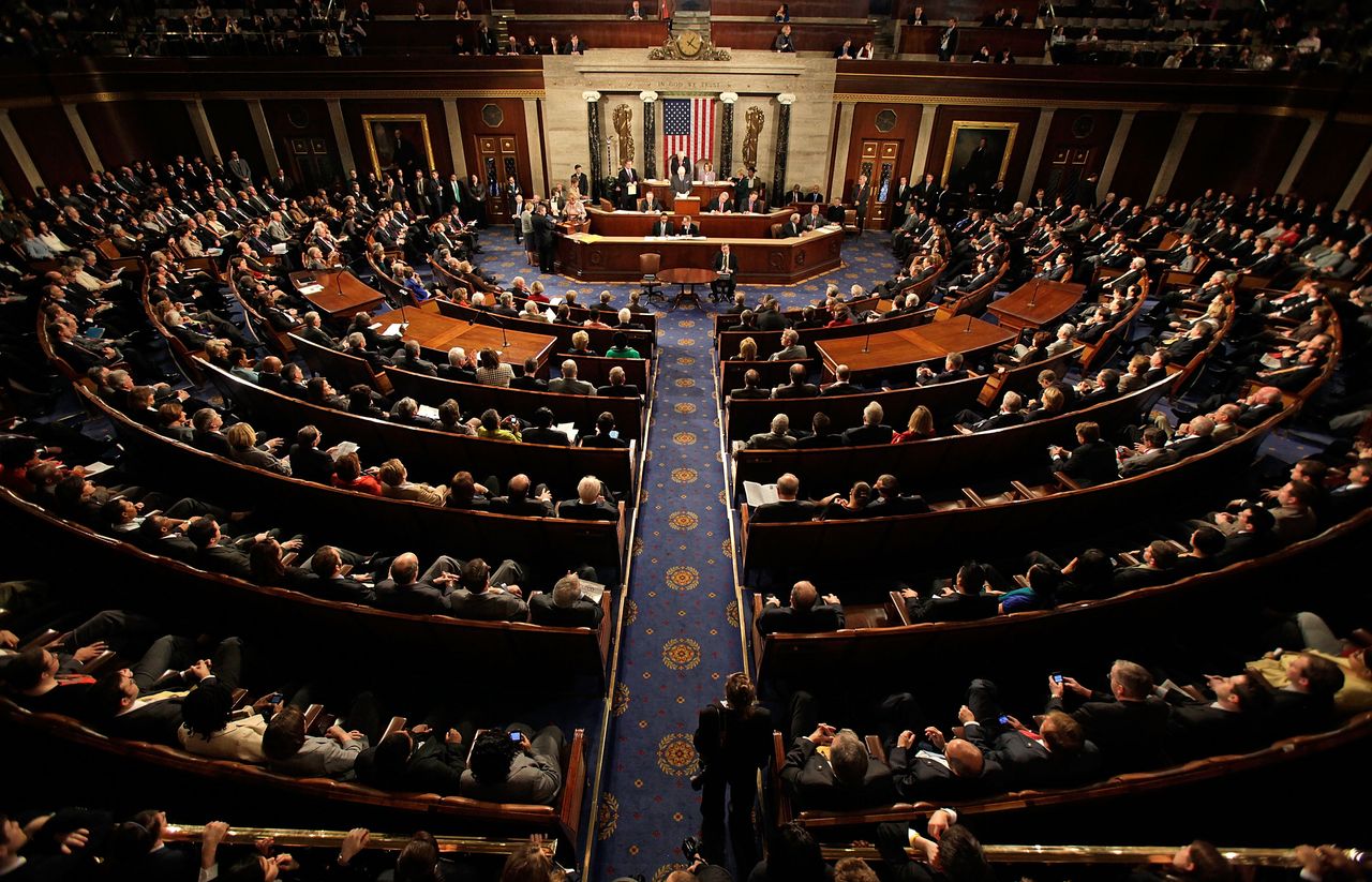 House chamber in Congress.