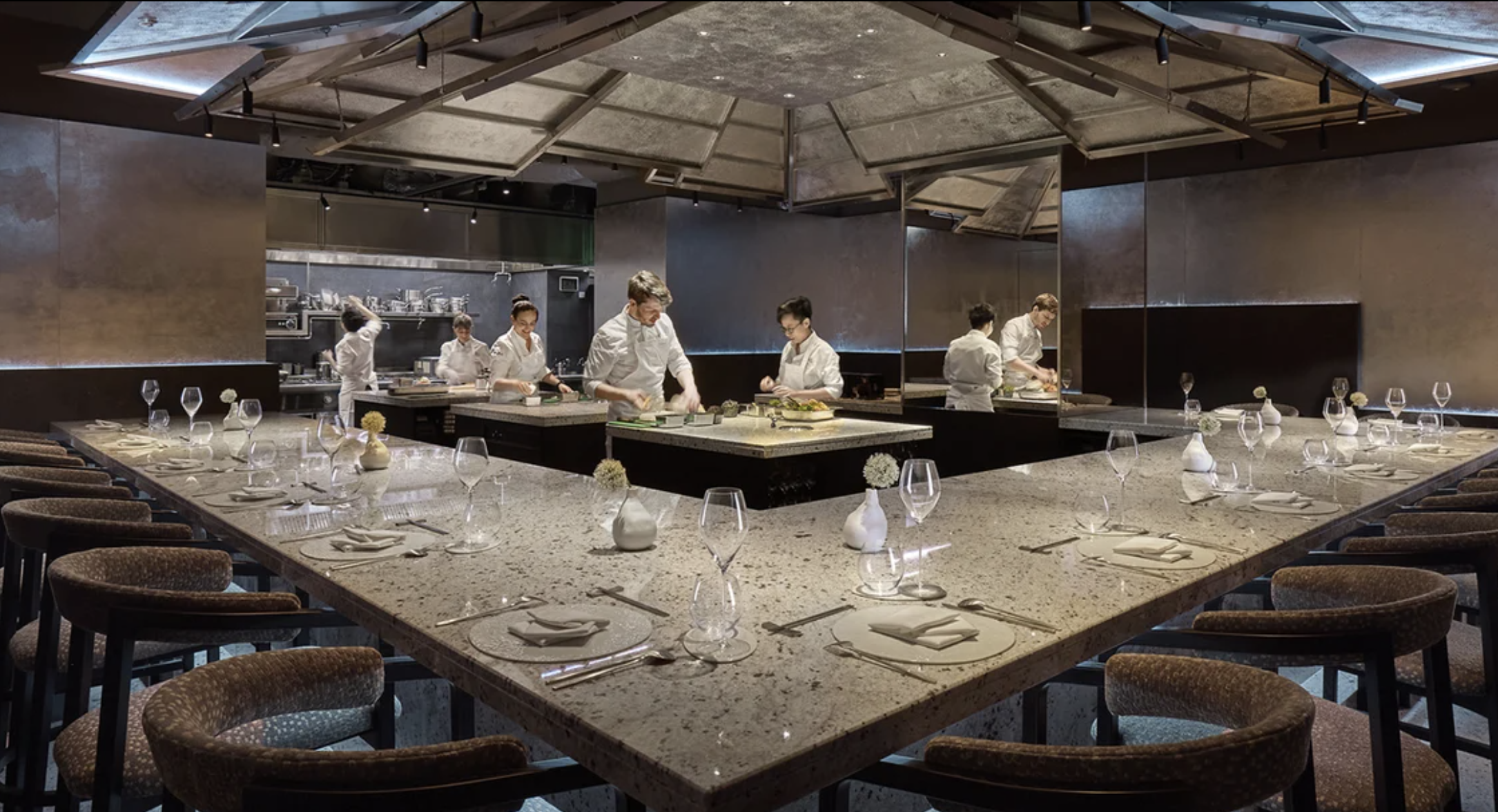 an image of the interior chefs table at Somssi by Jihun Kim in Knightsbridge
