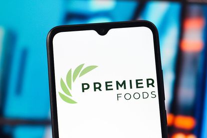 Premier Foods logo &ndash;&nbsp; one of the holdings of JPMorgan UK Small Cap Growth & Income fund