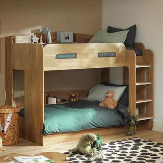 Habitat Ultimate Bunk Bed in oak effect finish in bedroom