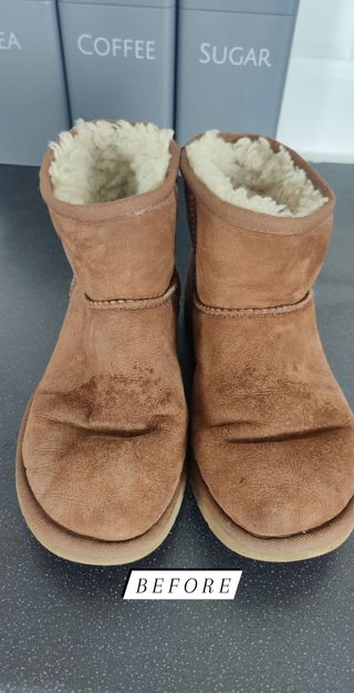 Ugg boots looking worn and dirty