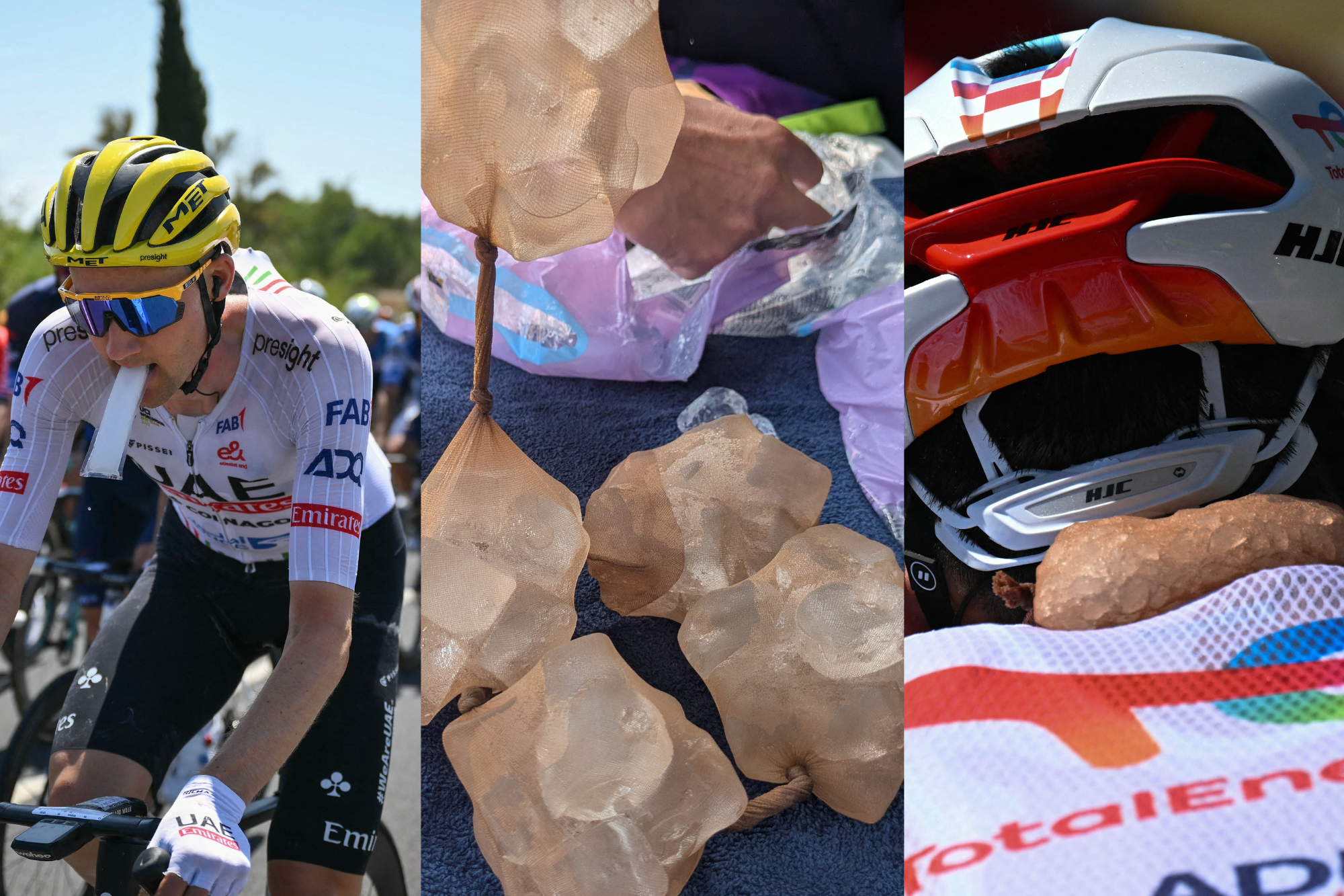 Ice cooling at Tour de France
